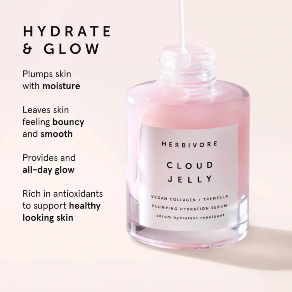 🎀 Herbivore Botanicals ☁️ Cloud Jelly Plumping Hydration Serum (1 fl oz / 30 mL)